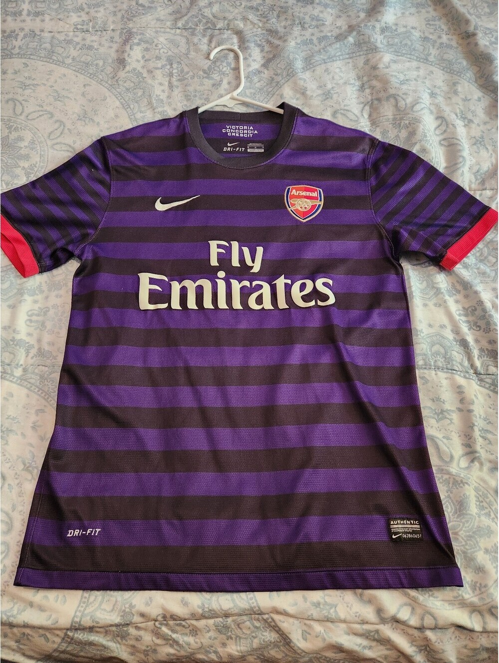 Arsenal FC 2012/2013 England Away Soccer Jersey Size M
